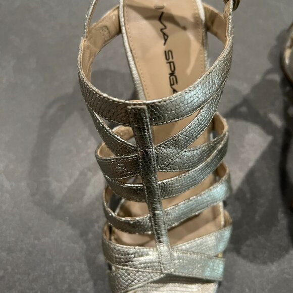 Via Spiga Silver Sandals - Size 7.5 - Picture 7 of 13